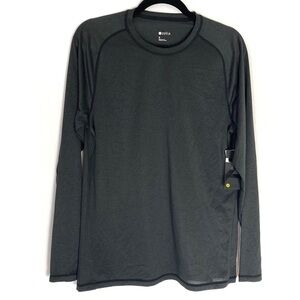 Zella Men’s gray performance long sleeve tee shirt Small
